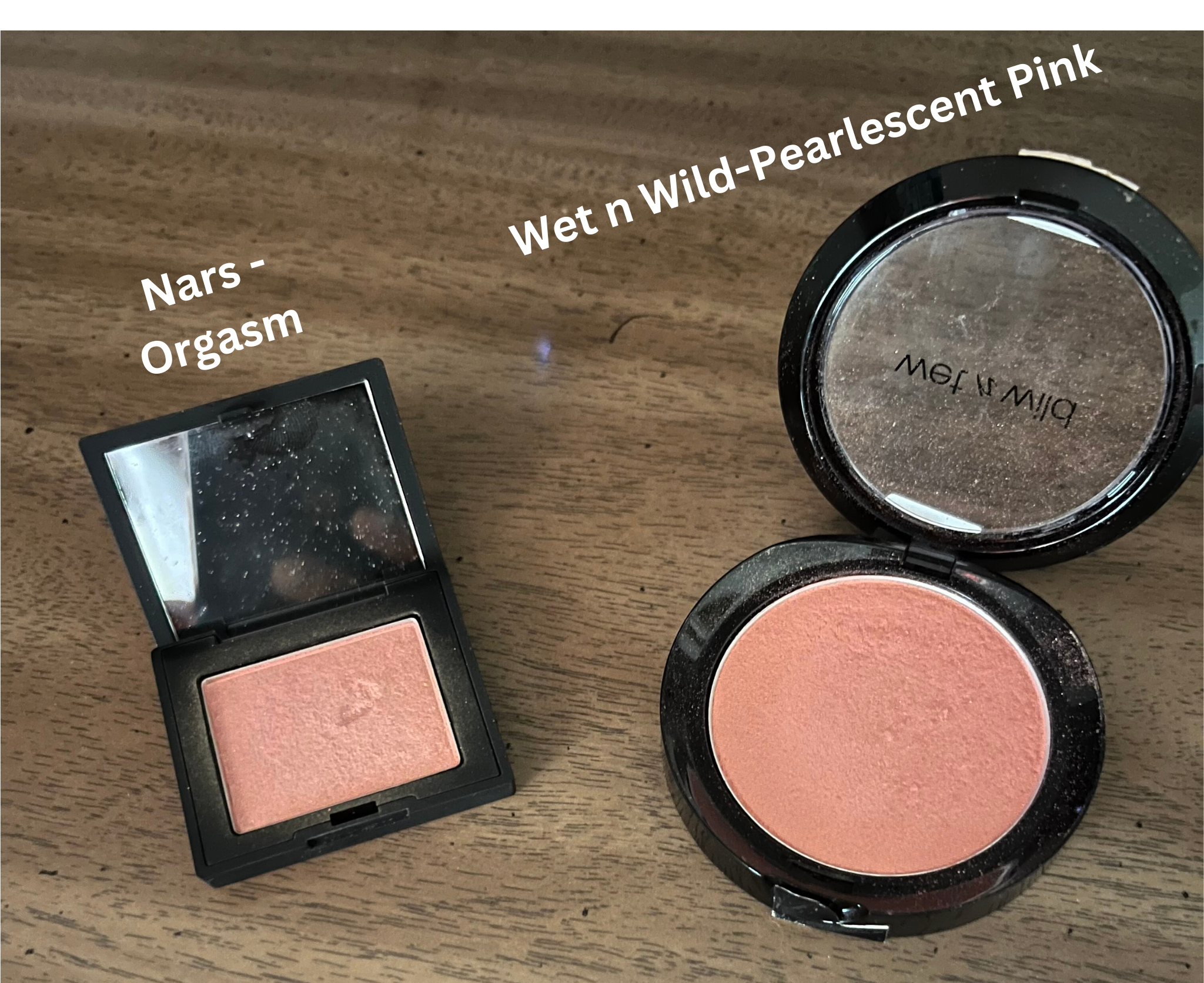 Battle of the Blushes: Nars Orgasm vs Wet n Wild Pearlescent Pink